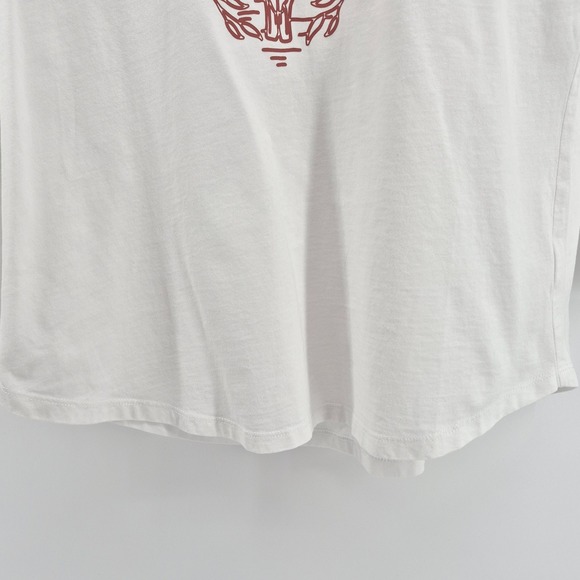 Wrangler Womens Red‎ White Graphic Tee Shirt Cactus Skull Southwestern Sz M - Picture 5 of 10